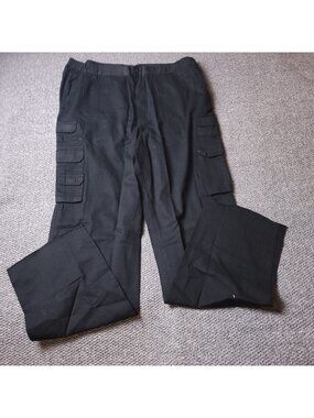 Boulder Creek Cargo Pants Mens 42 x40   Big Tall Black Khaki Chino Cotton